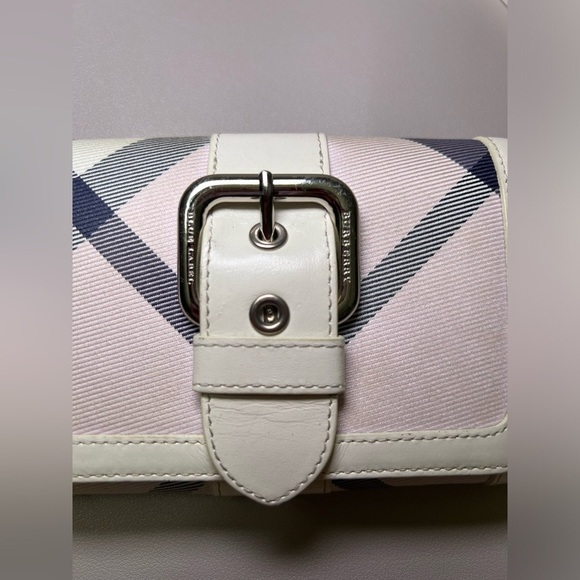 Burberry Blue Label. Ladies compact wallet. Pre Owned. 6” x 4”. - Picture 5 of 13